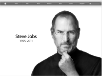 Apple's farewell page for Steve Jobs
